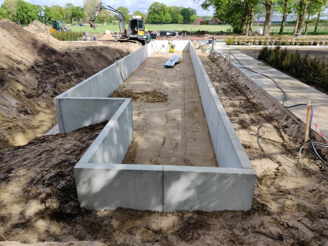 Waterpartij bij Villa